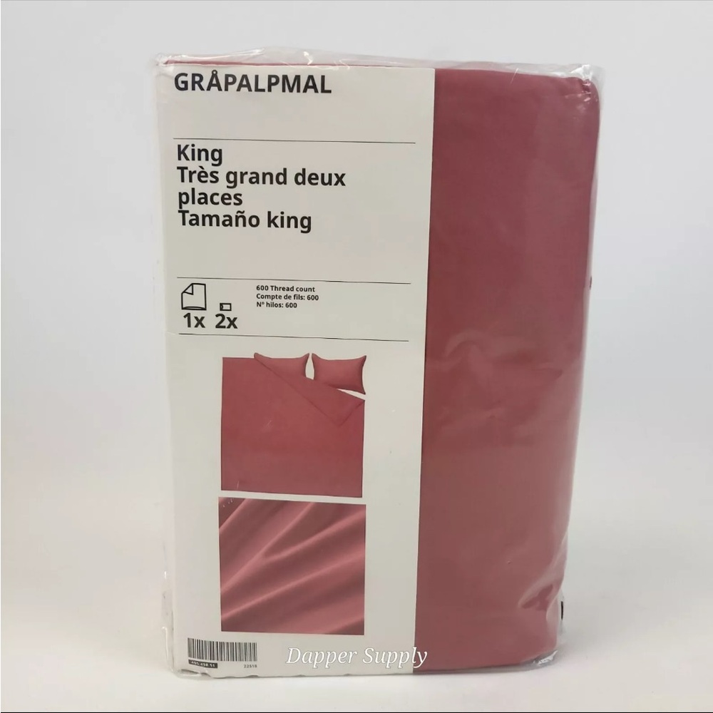 IKEA GRÄPALPMAL Duvet Cover Set - Pink